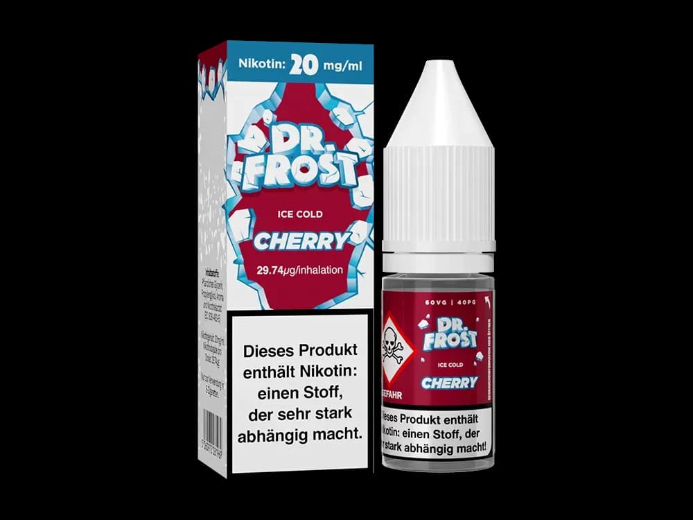 Dr. Frost - Ice Cold - Nikotinsalz Liquid - Cherry (Packung: 1er Packung / Stärke: 20 mg/ml / Geschmack: Cherry) (895,00 EUR / liter)