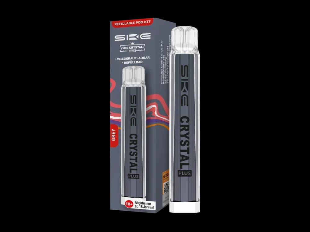 SKE - Crystal Plus E-Zigaretten Set (Farbe: grau / Packung: 1er Packung)
