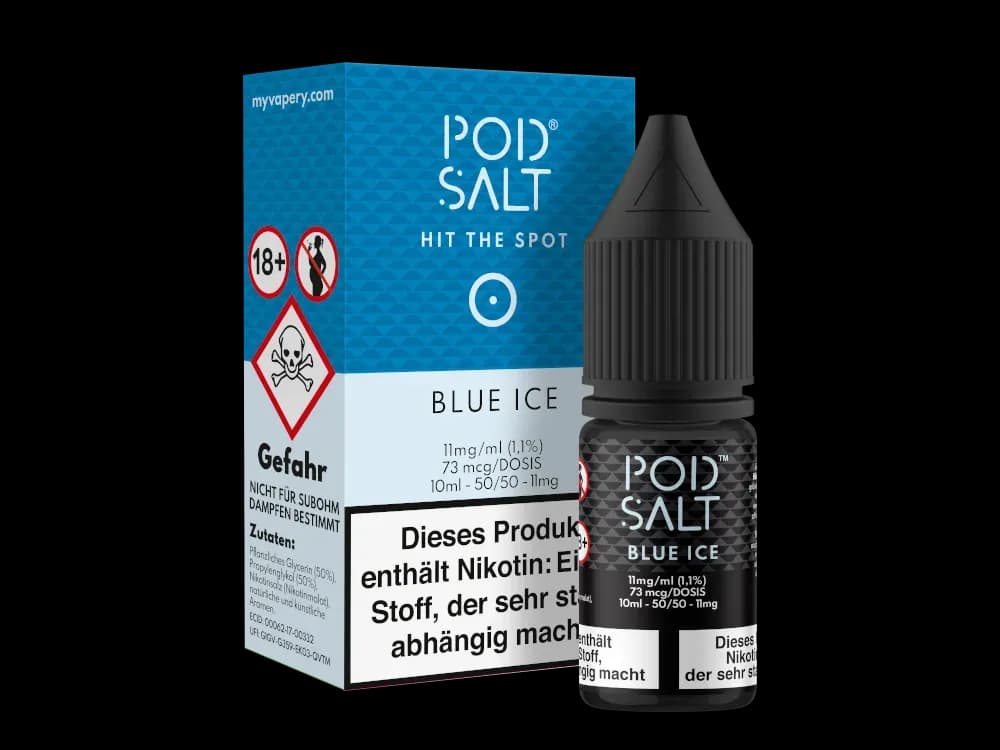 Pod Salt - Blue Ice - Nikotinsalz Liquid (Packung: 1er Packung / Stärke: 11 mg/ml) (995,00 EUR / liter)