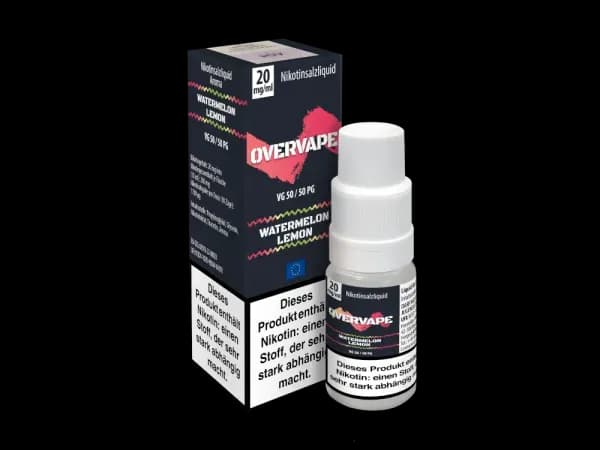 Overvape - Nikotinsalz Liquid - Watermelon Lemon (Packung: 1er Packung / Geschmack: Watermelon Lemon / Stärke: 20 mg/ml) (695,00 EUR / liter)