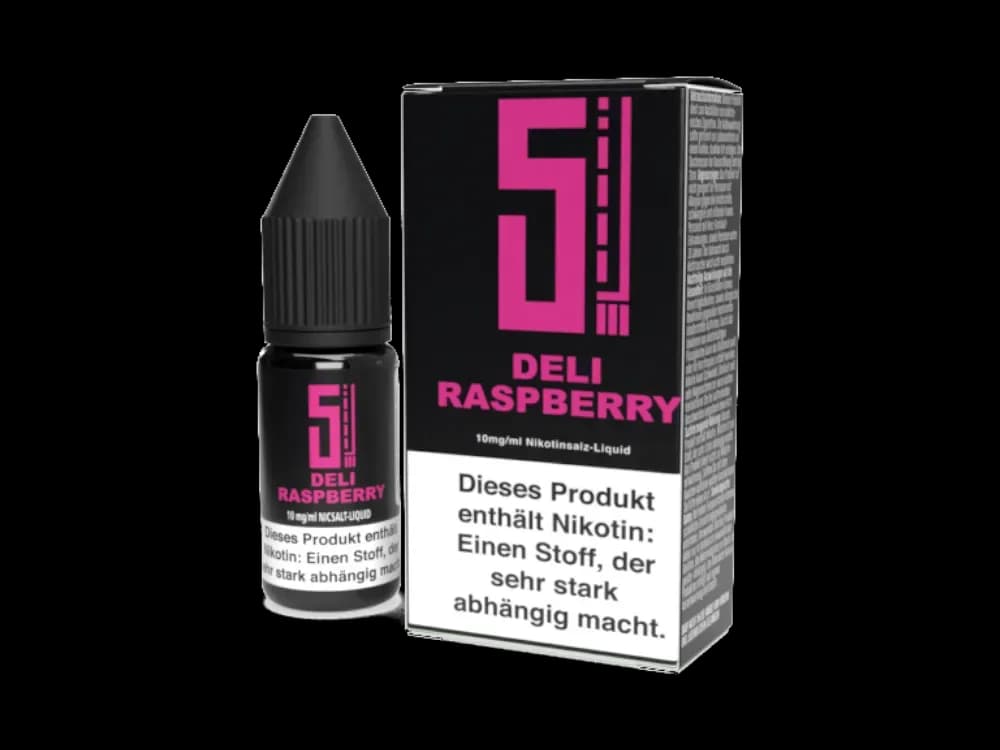 5EL - Deli Raspberry - Nikotinsalz Liquid (Packung: 1er Packung / Stärke: 10 mg/ml) (895,00 EUR / liter)