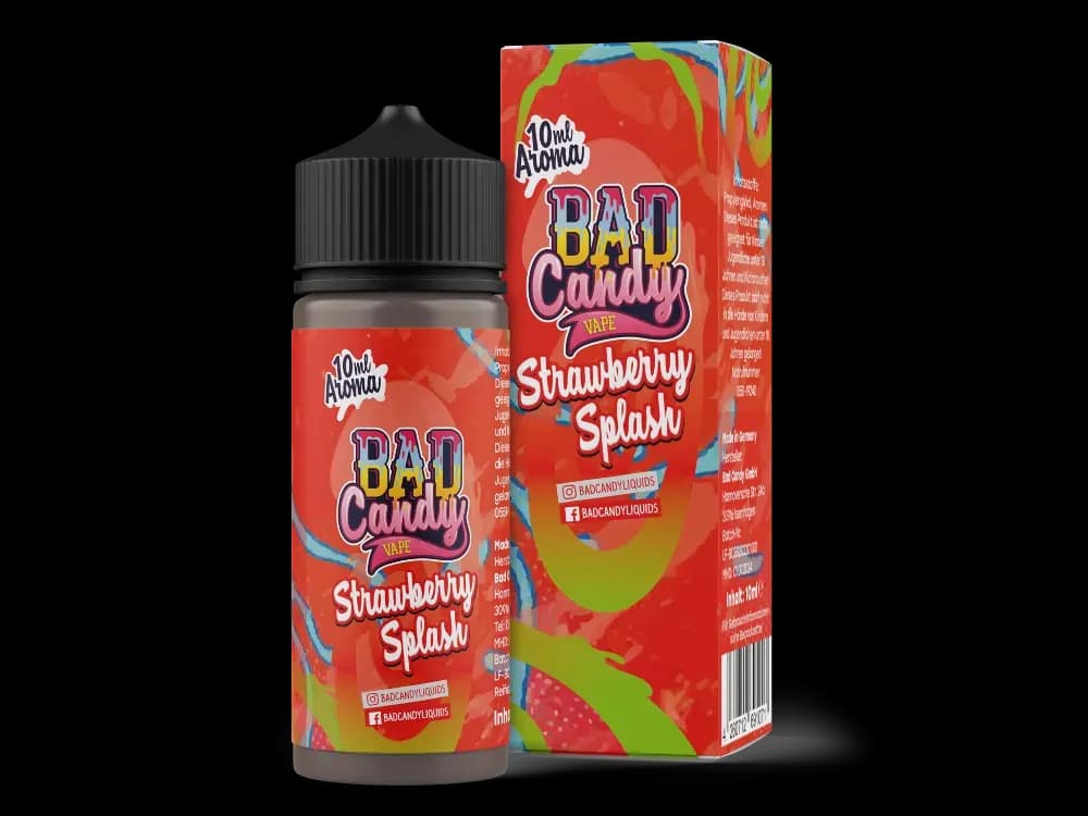 Bad Candy Liquids - Aroma Strawberry Splash 10ml (Packung: 1er Packung) (1495,00 EUR / liter)