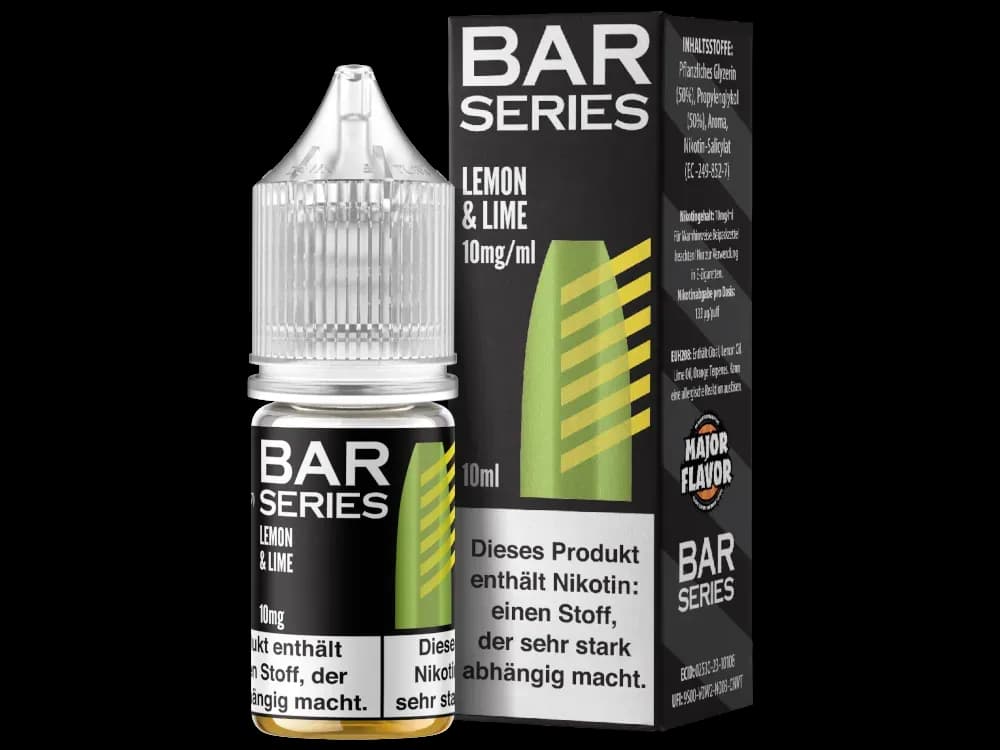 Bar Series - Nikotinsalz Liquid - Lemon & Lime (Packung: 1er Packung / Stärke: 20 mg/ml / Geschmack: Lemon & Lime) (895,00 EUR / liter)