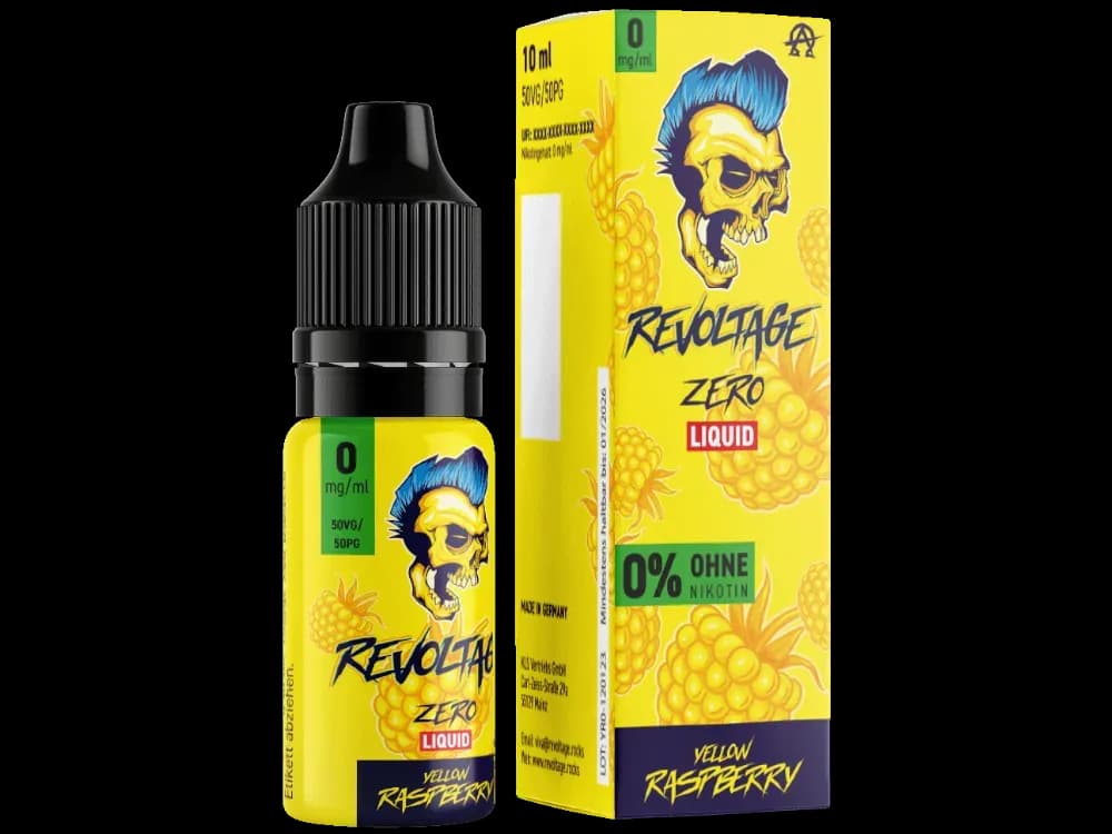 Revoltage - Tobacco Gold - Hybrid Nikotinsalz Liquid - Yellow Raspberry (Packung: 1er Packung / Stärke: 0 mg/ml / Geschmack: Yellow Raspberry)...