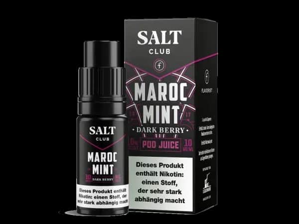 Salt Club - Flavorist Maroc Mint - Nikotinsalz Liquid - Dark Berry (Packung: 1er Packung / Stärke: 20 mg/ml / Geschmack: Dark Berry) (895,00 EUR /...