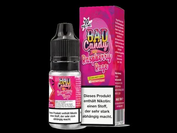 Bad Candy Liquids - Raspberry Rage - Nikotinsalz Liquid (Packung: 1er Packung / Stärke: 10 mg/ml) (895,00 EUR / liter)