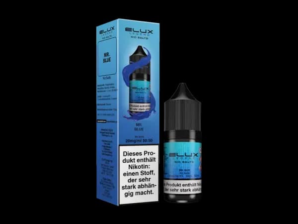 Elux - Nikotinsalz Liquid - Mr Blue (Packung: 1er Packung / Stärke: 10 mg/ml / Geschmack: Mr Blue) (995,00 EUR / liter)