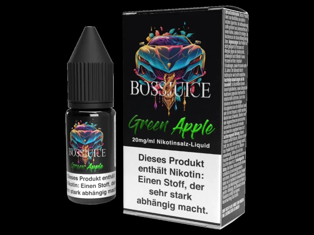 Boss Juice - Green Apple - Nikotinsalz Liquid 20 mg/ml (Packung: 1er Packung / Stärke: 20 mg/ml) (795,00 EUR / liter)
