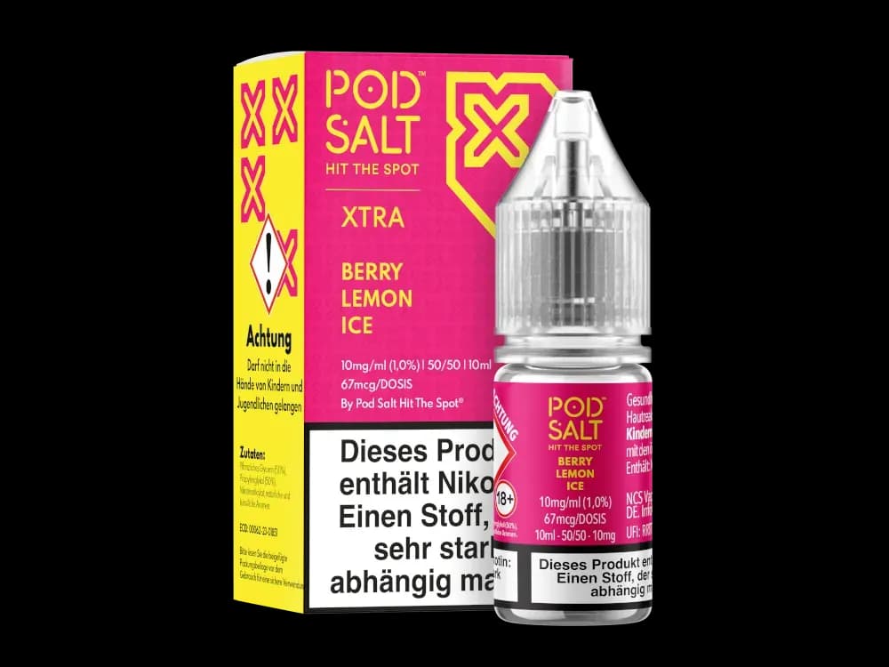 Pod Salt X - Nikotinsalz Liquid - Berry Lemon Ice (Packung: 1er Packung / Stärke: 10 mg/ml / Geschmack: Berry Lemon Ice) (995,00 EUR / liter)
