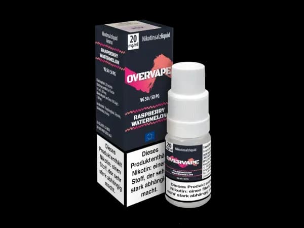 Overvape - Nikotinsalz Liquid - Raspberry Watermelon (Packung: 1er Packung / Stärke: 20 mg/ml / Geschmack: Raspberry Watermelon) (695,00 EUR / liter)