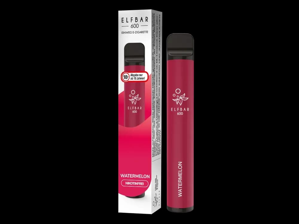 Elfbar 600 Einweg E-Zigarette - Blueberry (Packung: 1er Packung / Stärke: 0 mg/ml / Geschmack: Watermelon) (4475,00 EUR / liter)