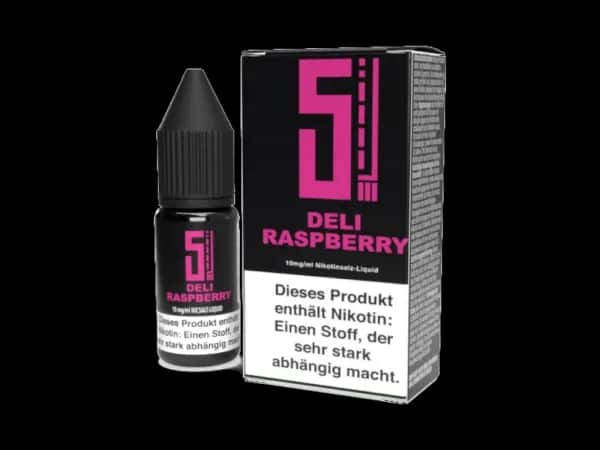 5EL - Deli Raspberry - Nikotinsalz Liquid (Packung: 1er Packung / Stärke: 10 mg/ml) (895,00 EUR / liter)