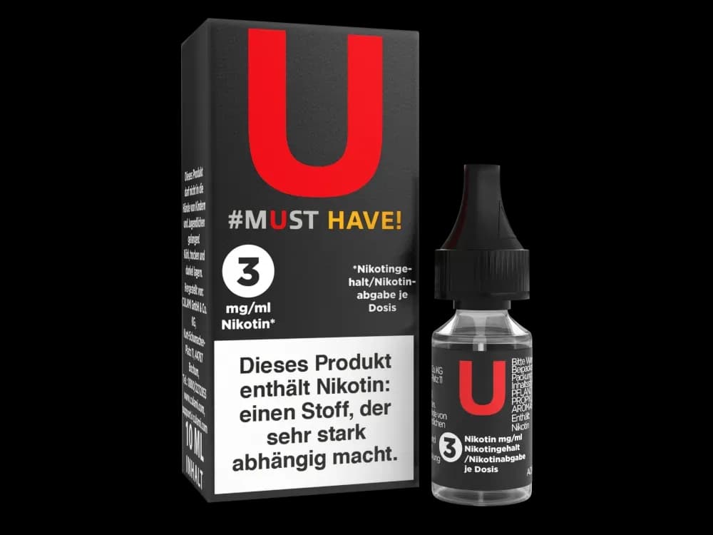 Must Have - Liquids - U (Packung: 1er Packung / Stärke: 3 mg/ml / Geschmack: U) (795,00 EUR / liter)