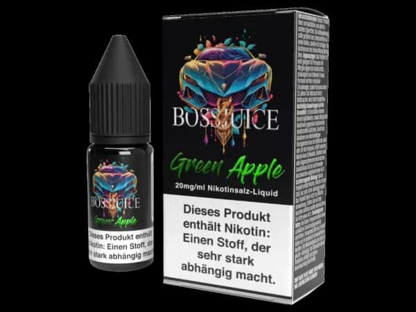 Boss Juice - Green Apple - Nikotinsalz Liquid 20 mg/ml (Packung: 1er Packung / Stärke: 20 mg/ml) (795,00 EUR / liter)
