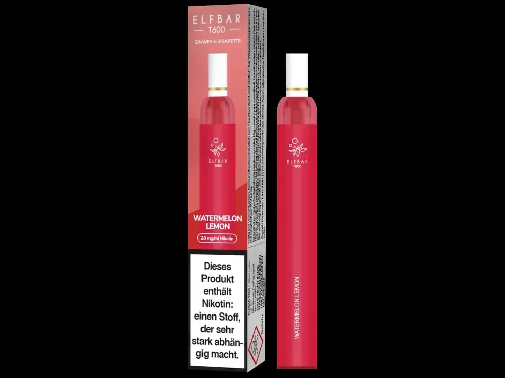 Elfbar T600 Einweg E-Zigarette - Blueberry (Packung: 1er Packung / Stärke: 20 mg/ml / Geschmack: Watermelon Lemon) (4475,00 EUR / liter)