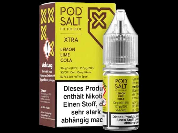 Pod Salt X - Nikotinsalz Liquid - Lemon Lime Cola (Packung: 1er Packung / Stärke: 20 mg/ml / Geschmack: Lemon Lime Cola) (995,00 EUR / liter)