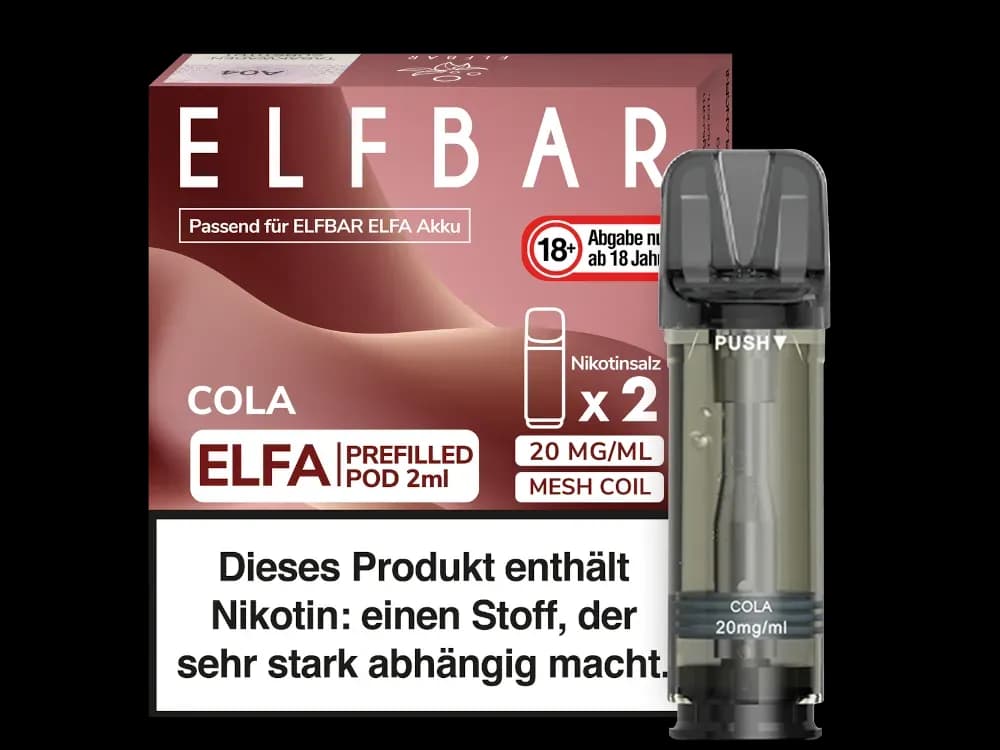 Elfbar Elfa Pod 20mg/ml (2 Stück) - Blue Razz Lemonade (Packung: 1er Packung / Stärke: 20 mg/ml / Geschmack: Cola) (2987,50 EUR / liter)