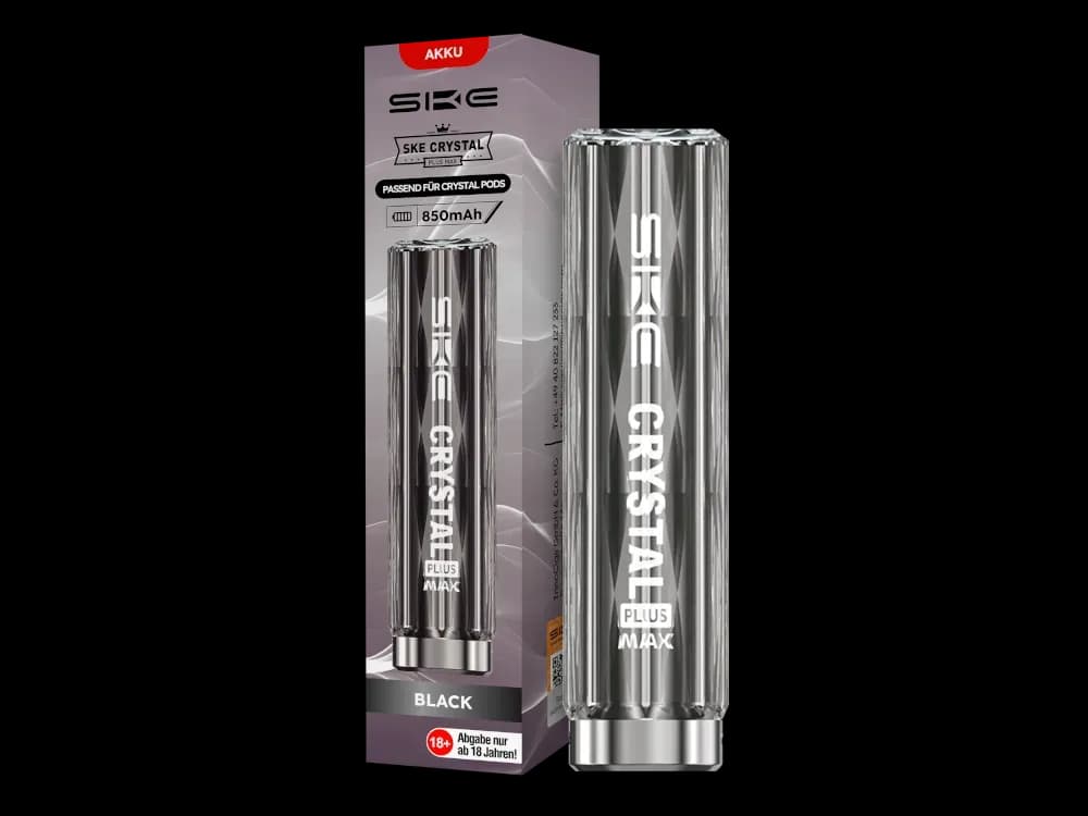 SKE - Crystal Plus MAX Akku 850 mAh (Packung: 1er Packung / Farbe: schwarz)