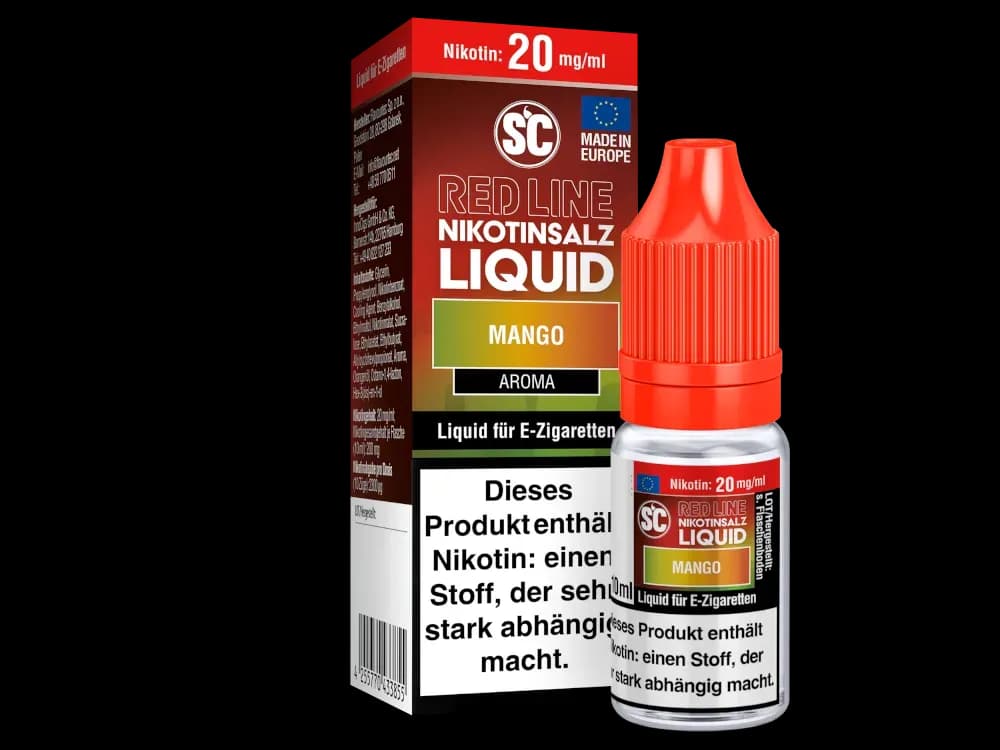 SC - Red Line - Mango - Nikotinsalz Liquid (Packung: 1er Packung / Stärke: 20 mg/ml) (795,00 EUR / liter)