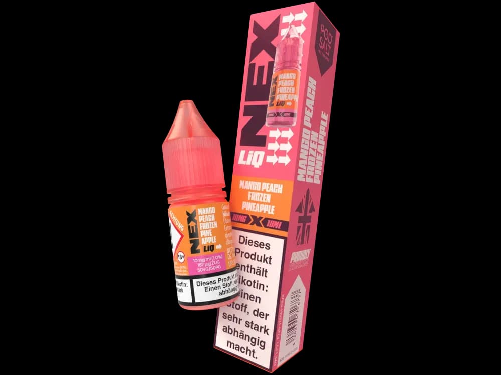 Pod Salt - NexLiq - Nikotinsalz Liquid - Mango Peach Frozen Pineapple (Packung: 1er Packung / Stärke: 10 mg/ml / Geschmack: Mango Peach Frozen...