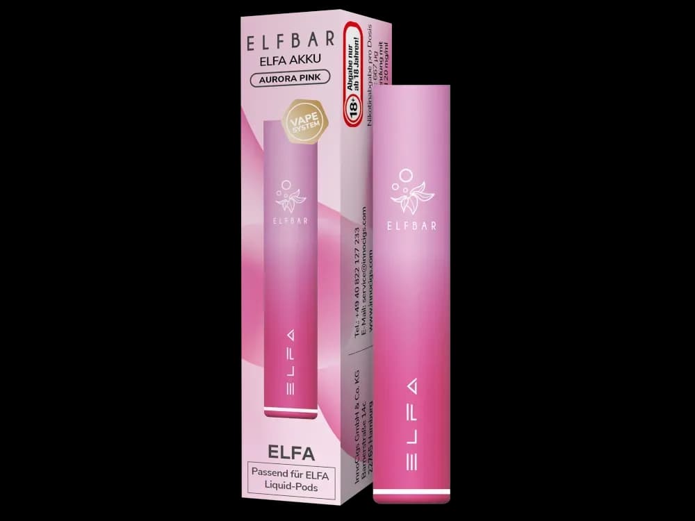 Elfbar - Elfa Akku 500 mAh (Packung: 1er Packung / Farbe: aurora-pink)
