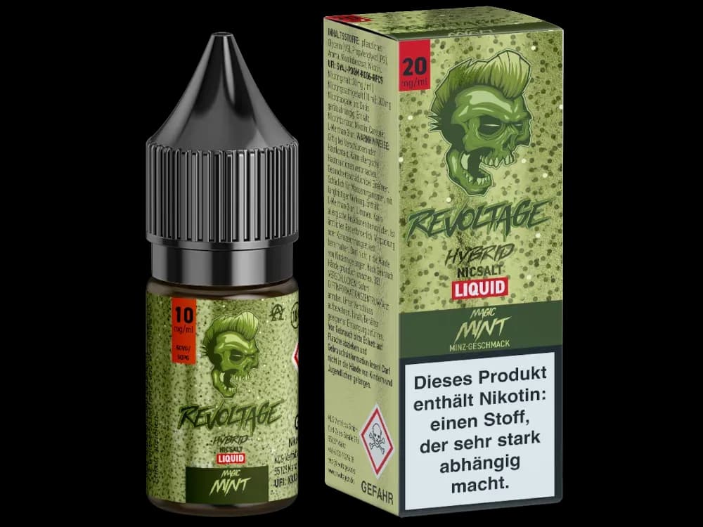 Revoltage - Tobacco Gold - Hybrid Nikotinsalz Liquid - Magic Mint (Packung: 1er Packung / Stärke: 20 mg/ml / Geschmack: Magic Mint) (995,00 EUR /...