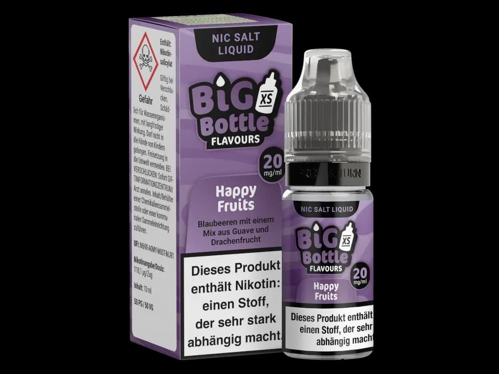 Big Bottle - Happy Fruits - Nikotinsalz Liquid (Packung: 1er Packung / Stärke: 20 mg/ml) (795,00 EUR / liter)