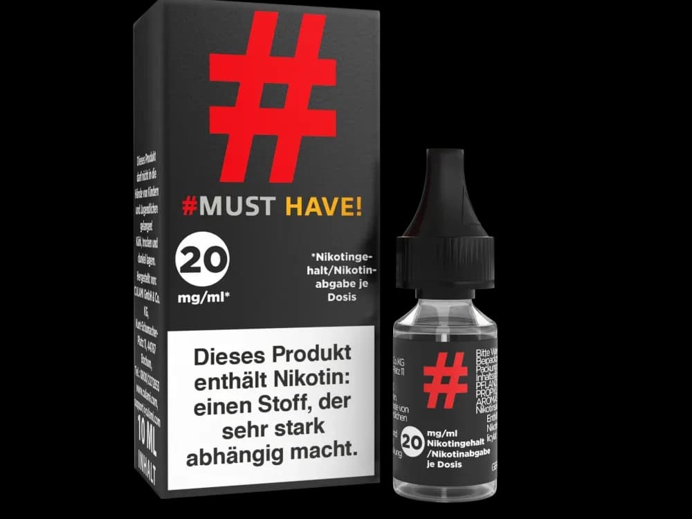 Must Have - Nikotinsalz Liquid - # (Packung: 1er Packung / Stärke: 20 mg/ml / Geschmack: #) (795,00 EUR / liter)