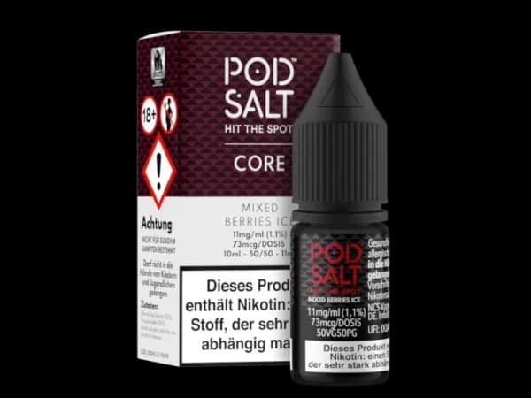 Pod Salt Core - Mixed Berries Ice - Nikotinsalz Liquid (Packung: 1er Packung / Stärke: 11 mg/ml) (995,00 EUR / liter)