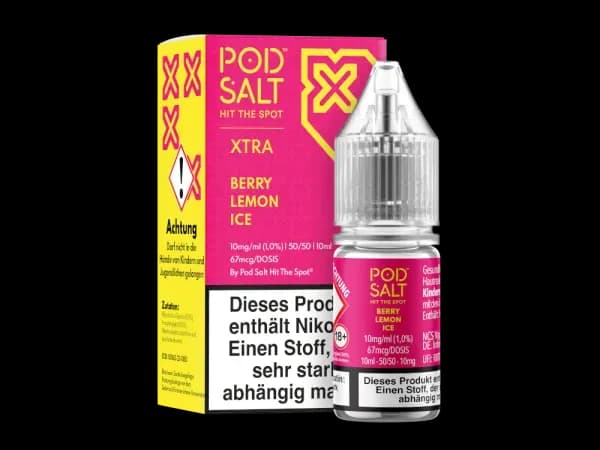 Pod Salt X - Nikotinsalz Liquid - Berry Lemon Ice (Packung: 1er Packung / Stärke: 10 mg/ml / Geschmack: Berry Lemon Ice) (995,00 EUR / liter)