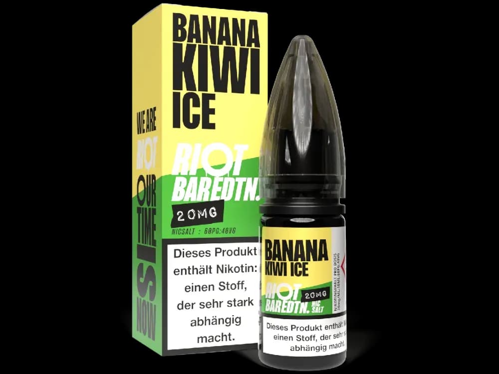 Riot Squad - BAR EDTN. - Nikotinsalz Liquid - Banana Kiwi Ice (Packung: 1er Packung / Stärke: 20 mg/ml / Geschmack: Banana Kiwi Ice) (895,00 EUR /...