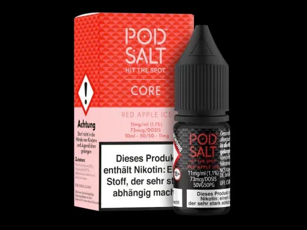 Pod Salt Core - Red Apple Ice - Nikotinsalz Liquid (Packung: 1er Packung / Stärke: 20 mg/ml) (995,00 EUR / liter)
