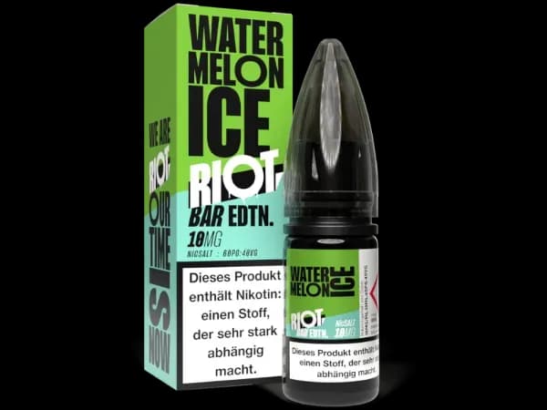 Riot Squad - BAR EDTN. - Nikotinsalz Liquid - Watermelon Ice (Packung: 1er Packung / Stärke: 10 mg/ml / Geschmack: Watermelon Ice) (895,00 EUR /...