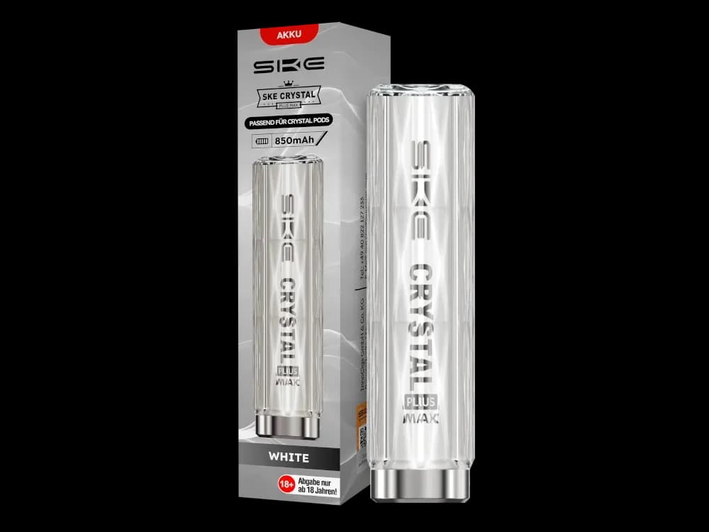SKE - Crystal Plus MAX Akku 850 mAh (Packung: 1er Packung / Farbe: weiß)