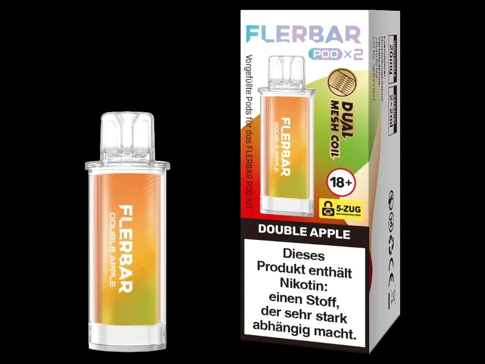 Flerbar - POD (2 Stück pro Packung) (Packung: 1er Packung / Geschmack: Double Apple) (2487,50 EUR / liter)
