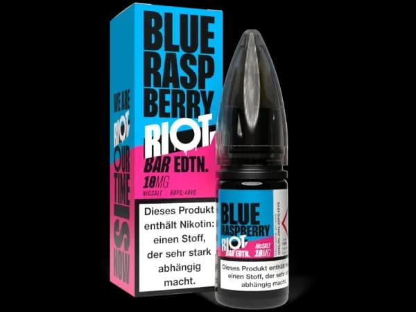 Riot Squad - BAR EDTN. - Nikotinsalz Liquid - Blue Raspberry (Packung: 1er Packung / Stärke: 10 mg/ml / Geschmack: Blue Raspberry) (895,00 EUR /...
