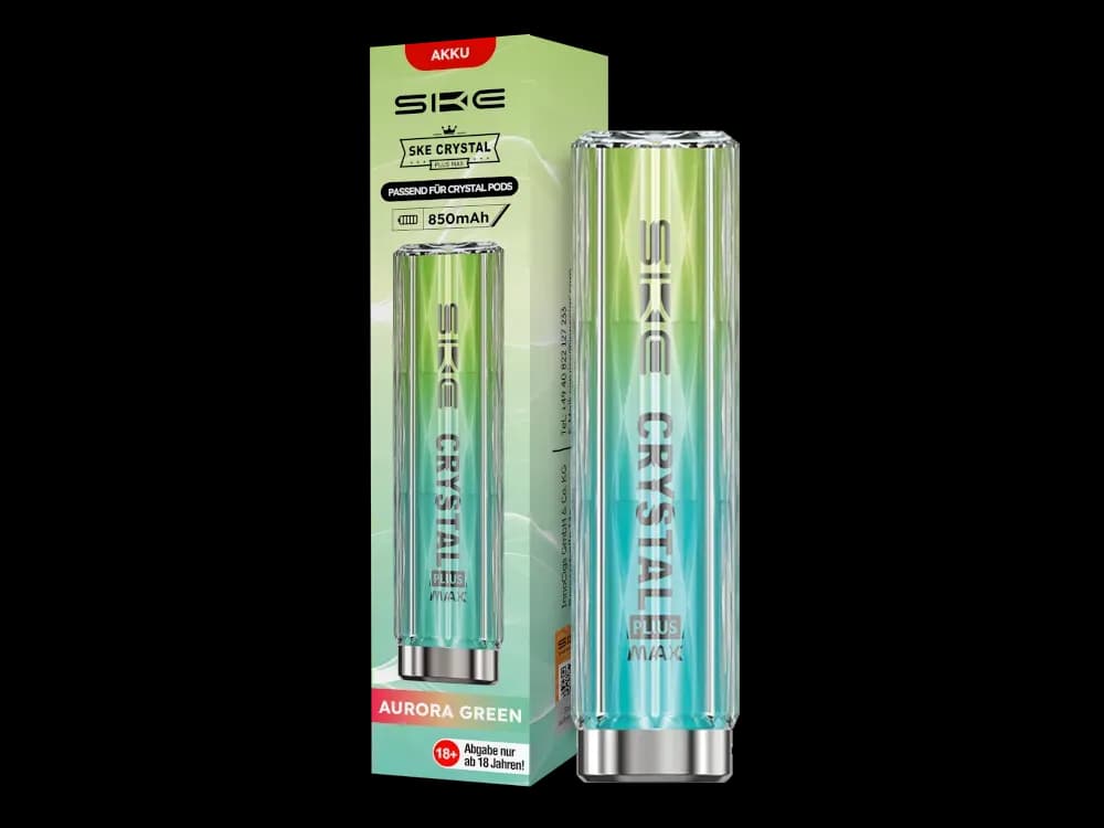 SKE - Crystal Plus MAX Akku 850 mAh (Packung: 1er Packung / Farbe: aurora-grün)