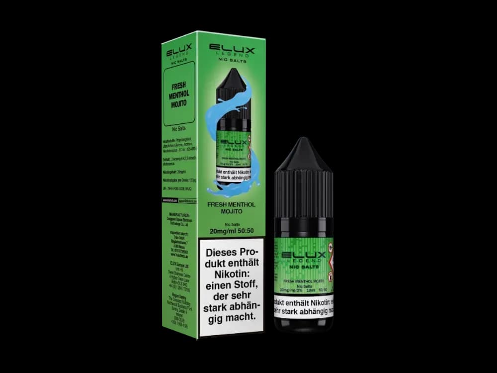 Elux - Nikotinsalz Liquid - Fresh Menthol Mojito (Packung: 1er Packung / Stärke: 20 mg/ml / Geschmack: Fresh Menthol Mojito) (995,00 EUR / liter)