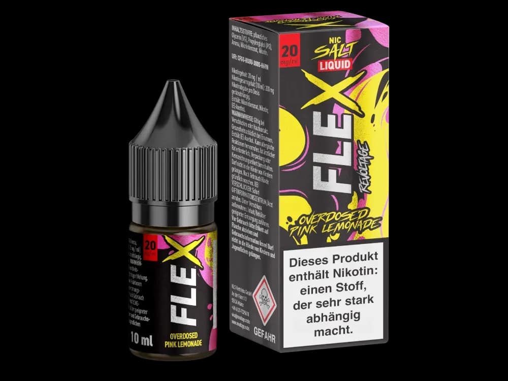 Revoltage - FLEX Nikotinsalz Liquid - Pink Lemonade (Packung: 1er Packung / Stärke: 20 mg/ml / Geschmack: Pink Lemonade) (995,00 EUR / liter)