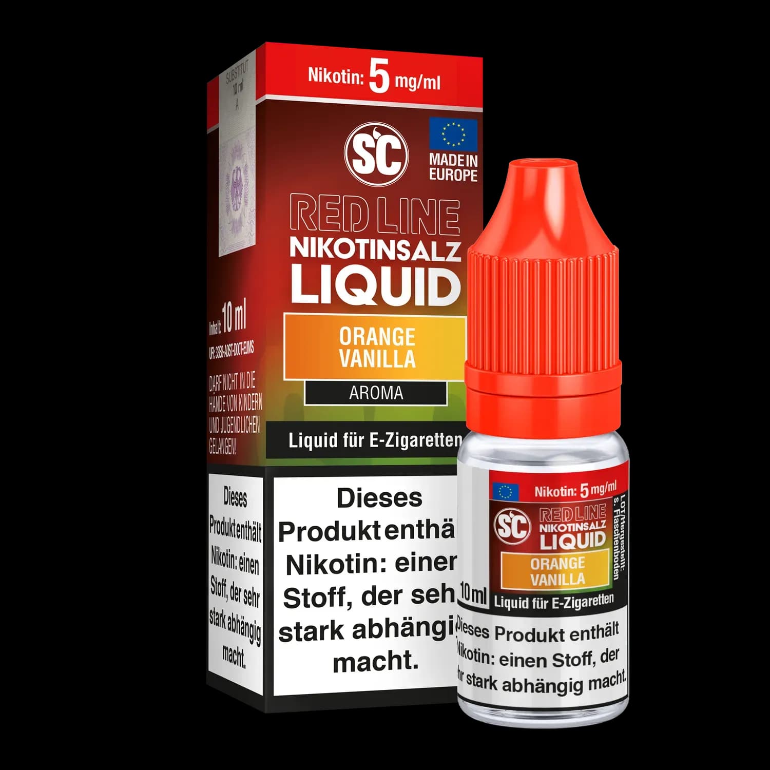 SC - Red Line - Orange Vanilla - Nikotinsalz Liquid (Packung: 1er Packung / Stärke: 5 mg/ml) (795,00 EUR / liter)