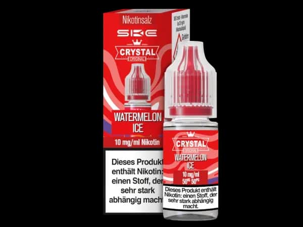 SKE - Crystal - Nikotinsalz Liquid - Watermelon Ice (Packung: 1er Packung / Stärke: 10 mg/ml / Geschmack: Watermelon Ice) (895,00 EUR / liter)