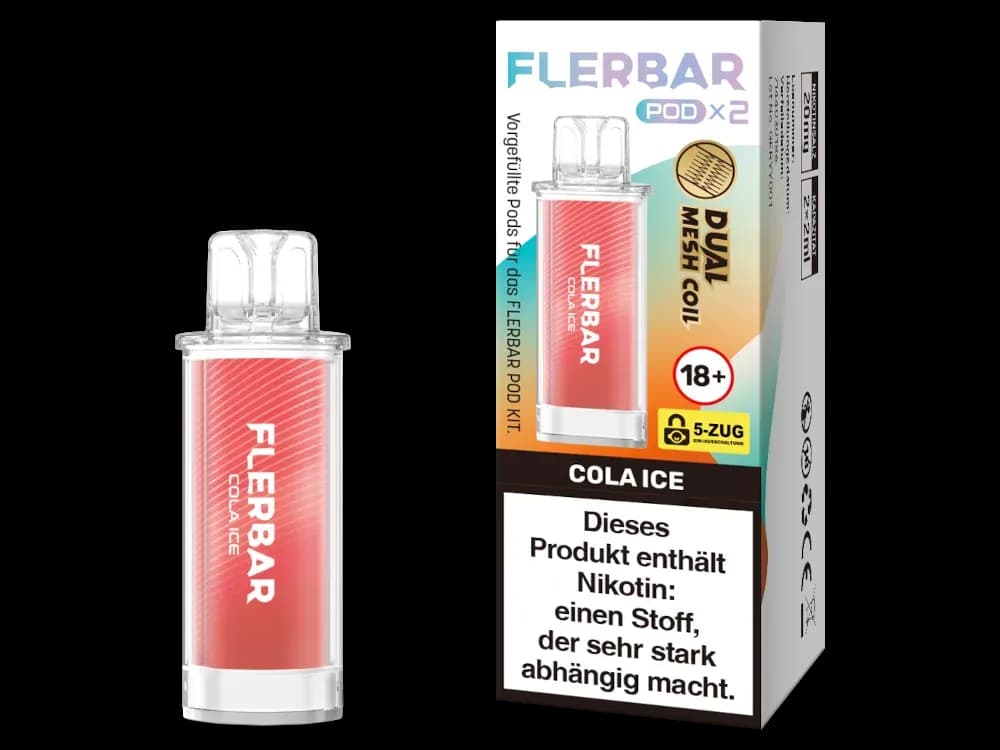 Flerbar - POD (2 Stück pro Packung) (Packung: 1er Packung / Geschmack: Cola Ice) (2487,50 EUR / liter)