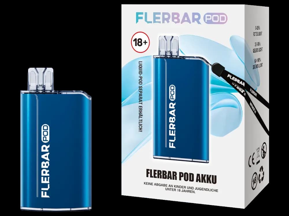 Flerbar - POD Akku 500 mAh (Packung: 1er Packung / Farbe: blau)
