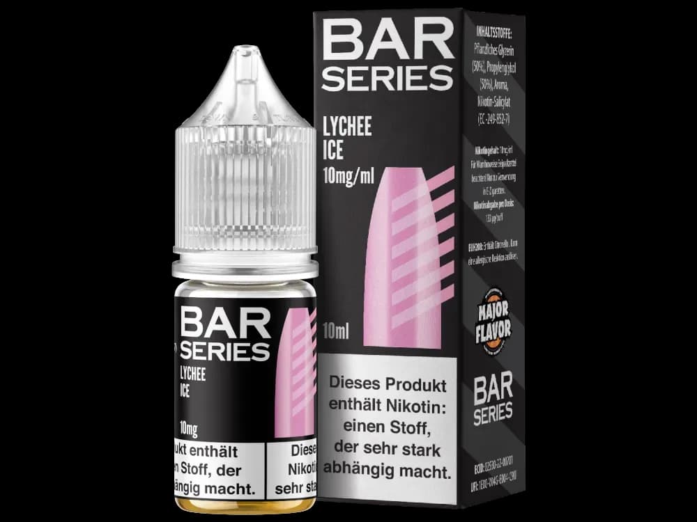 Bar Series - Nikotinsalz Liquid - Lychee Ice (Packung: 1er Packung / Stärke: 10 mg/ml / Geschmack: Lychee Ice) (895,00 EUR / liter)