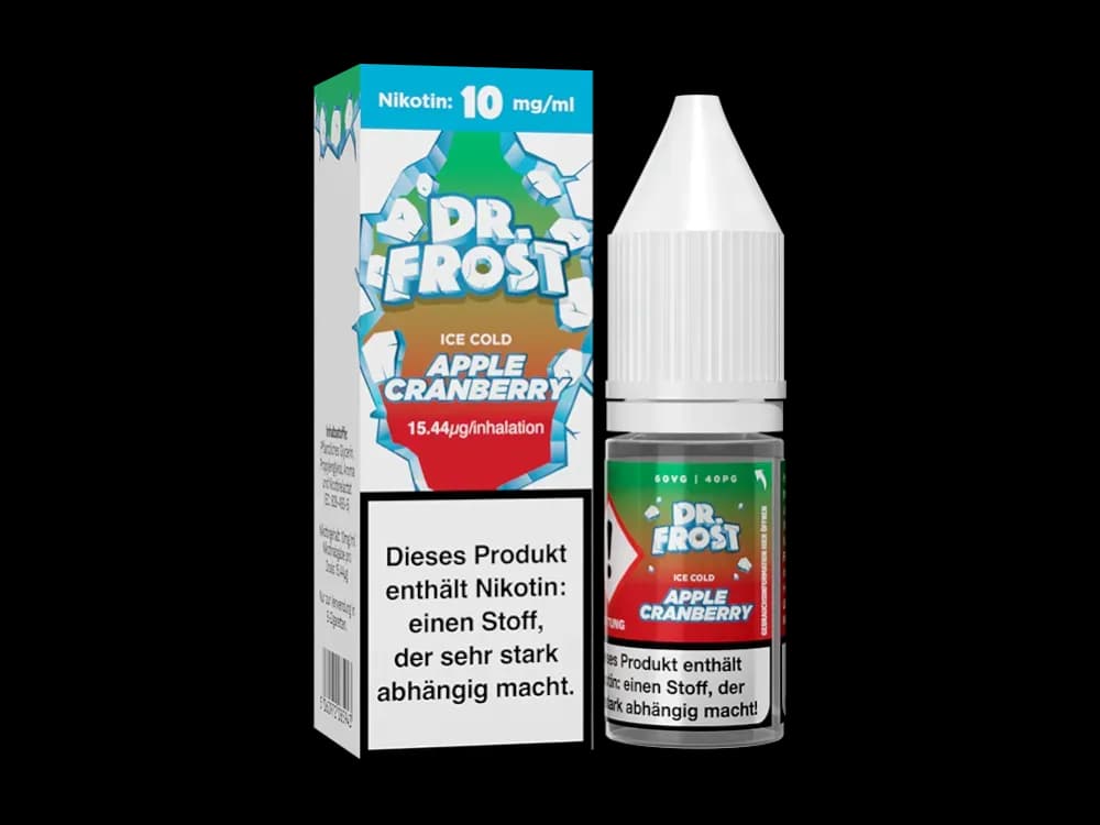 Dr. Frost - Ice Cold - Nikotinsalz Liquid - Apple Cranberry (Packung: 1er Packung / Stärke: 10 mg/ml / Geschmack: Apple Cranberry) (895,00 EUR /...