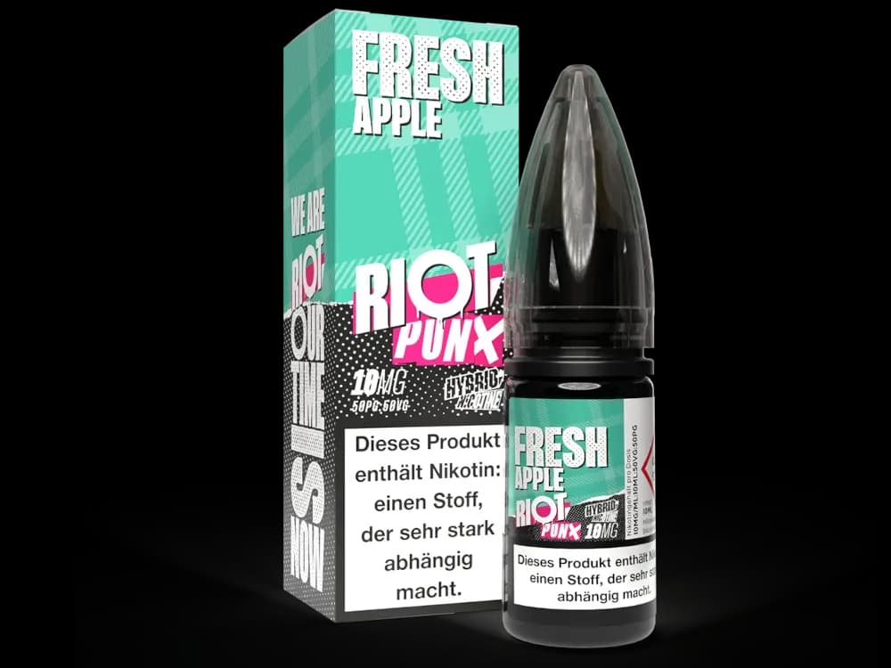 Riot Squad - PUNX - Hybrid Nikotinsalz Liquid - Fresh Apple (Packung: 1er Packung / Stärke: 10 mg/ml / Geschmack: Fresh Apple) (895,00 EUR / liter)