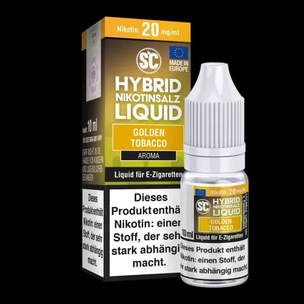 SC - Golden Tobacco - Hybrid Nikotinsalz Liquid (Packung: 1er Packung / Stärke: 5 mg/ml) (795,00 EUR / liter)