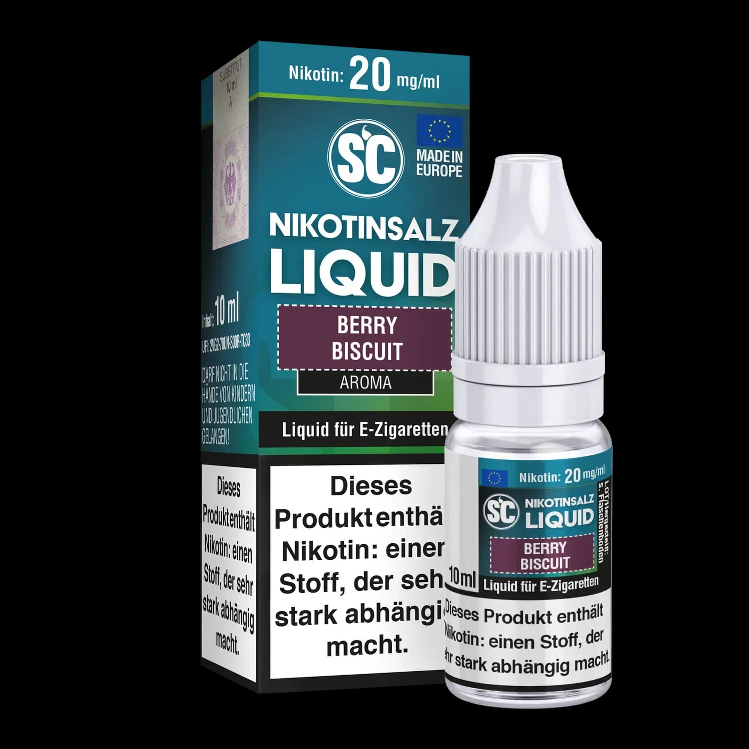 SC - Berry Biscuit - Nikotinsalz Liquid (Packung: 1er Packung / Stärke: 20 mg/ml) (795,00 EUR / liter)