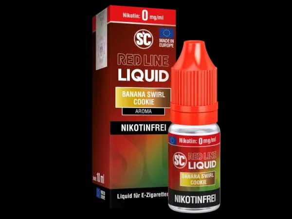 SC - Red Line - Banana Swirl Cookie - Nikotinsalz Liquid (Packung: 1er Packung / Stärke: 10 mg/ml) (795,00 EUR / liter)