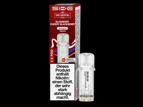 SKE - Crystal Plus Pod (2 Stück pro Packung) - Blueberry Cherry Blackberry (Packung: 1er Packung / Geschmack: Watermelon Ice) (2487,50 EUR / liter)